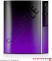 Sony PS3 Skin Smooth Fades Purple Black
