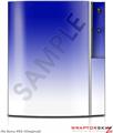 Sony PS3 Skin Smooth Fades White Blue