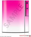 Sony PS3 Skin Smooth Fades White Hot Pink