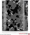 Sony PS3 Skin WraptorCamo Old School Camouflage Camo Black