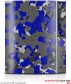 Sony PS3 Skin WraptorCamo Old School Camouflage Camo Blue Royal