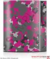 Sony PS3 Skin WraptorCamo Old School Camouflage Camo Fuschia Hot Pink