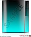 Sony PS3 Skin Smooth Fades Neon Teal Black