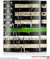Sony PS3 Skin Painted Faded and Cracked Green Line USA American Flag