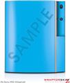 Sony PS3 Skin Solid Color Blue Neon