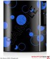 Sony PS3 Skin Lots of Dots Blue on Black