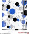 Sony PS3 Skin Lots of Dots Blue on White