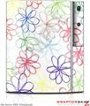 Sony PS3 Skin Kearas Flowers on White