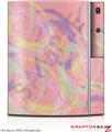 Sony PS3 Skin Neon Swoosh on Pink