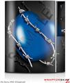 Sony PS3 Skin Barbwire Heart Blue