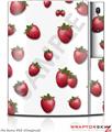 Sony PS3 Skin Strawberries on White