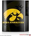 Sony PS3 Skin Iowa Hawkeyes Herky Gold on Black