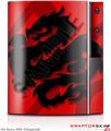 Sony PS3 Skin Oriental Dragon Black on Red