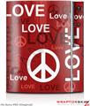 Sony PS3 Skin Love and Peace Red