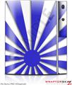 Sony PS3 Skin Rising Sun Japanese Flag Blue