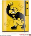 Sony PS3 Skin Iowa Hawkeyes Herky on Gold