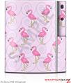 Sony PS3 Skin Flamingos on Pink