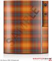 Sony PS3 Skin Plaid Pumpkin Orange