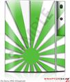 Sony PS3 Skin Rising Sun Japanese Flag Green