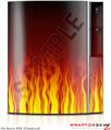 Sony PS3 Skin Fire on Black