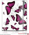 Sony PS3 Skin Butterflies Purple