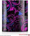 Sony PS3 Skin Twisted Garden Hot Pink and Blue