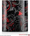 Sony PS3 Skin Twisted Garden Gray and Red