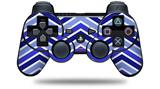 Zig Zag Blues - Decal Style Skin fits Sony PS3 Controller (CONTROLLER NOT INCLUDED)