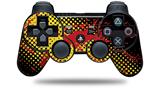 Halftone Splatter Yellow Red - Decal Style Skin fits Sony PS3 Controller (CONTROLLER NOT INCLUDED)