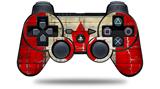 Painted Faded and Cracked Canadian Canada Flag - Decal Style Skin fits Sony PS3 Controller (CONTROLLER NOT INCLUDED)
