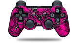 Scattered Skulls Hot Pink - Decal Style Skin fits Sony PS3 Controller (CONTROLLER NOT INCLUDED)