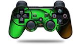 Alecias Swirl 01 Green - Decal Style Skin fits Sony PS3 Controller (CONTROLLER NOT INCLUDED)