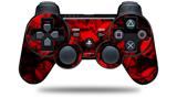 Skulls Confetti Red - Decal Style Skin fits Sony PS3 Controller (CONTROLLER NOT INCLUDED)