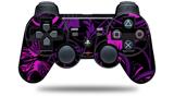 Twisted Garden Purple and Hot Pink - Decal Style Skin fits Sony PS3 Controller (CONTROLLER NOT INCLUDED)