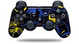 Twisted Garden Blue and Yellow - Decal Style Skin fits Sony PS3 Controller (CONTROLLER NOT INCLUDED)