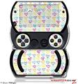 Kearas Hearts White - Decal Style Skins (fits Sony PSPgo)