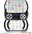 Kearas Peace Signs on White - Decal Style Skins (fits Sony PSPgo)