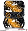 Halftone Splatter White Orange - Decal Style Skins (fits Sony PSPgo)