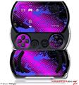 Halftone Splatter Blue Hot Pink - Decal Style Skins (fits Sony PSPgo)