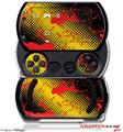 Halftone Splatter Yellow Red - Decal Style Skins (fits Sony PSPgo)