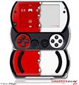 Ripped Colors Red White - Decal Style Skins (fits Sony PSPgo)