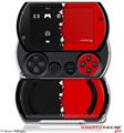 Ripped Colors Black Red - Decal Style Skins (fits Sony PSPgo)