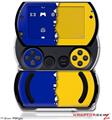 Ripped Colors Blue Yellow - Decal Style Skins (fits Sony PSPgo)