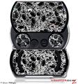 Scattered Skulls Black - Decal Style Skins (fits Sony PSPgo)