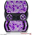 Scattered Skulls Purple - Decal Style Skins (fits Sony PSPgo)