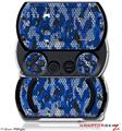 HEX Mesh Camo 01 Blue Bright - Decal Style Skins (fits Sony PSPgo)
