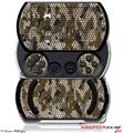 HEX Mesh Camo 01 Brown - Decal Style Skins (fits Sony PSPgo)