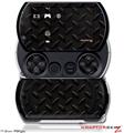 Diamond Plate Metal 02 Black - Decal Style Skins (fits Sony PSPgo)