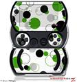 Lots of Dots Green on White - Decal Style Skins (fits Sony PSPgo)