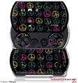 Kearas Peace Signs on Black - Decal Style Skins (fits Sony PSPgo)